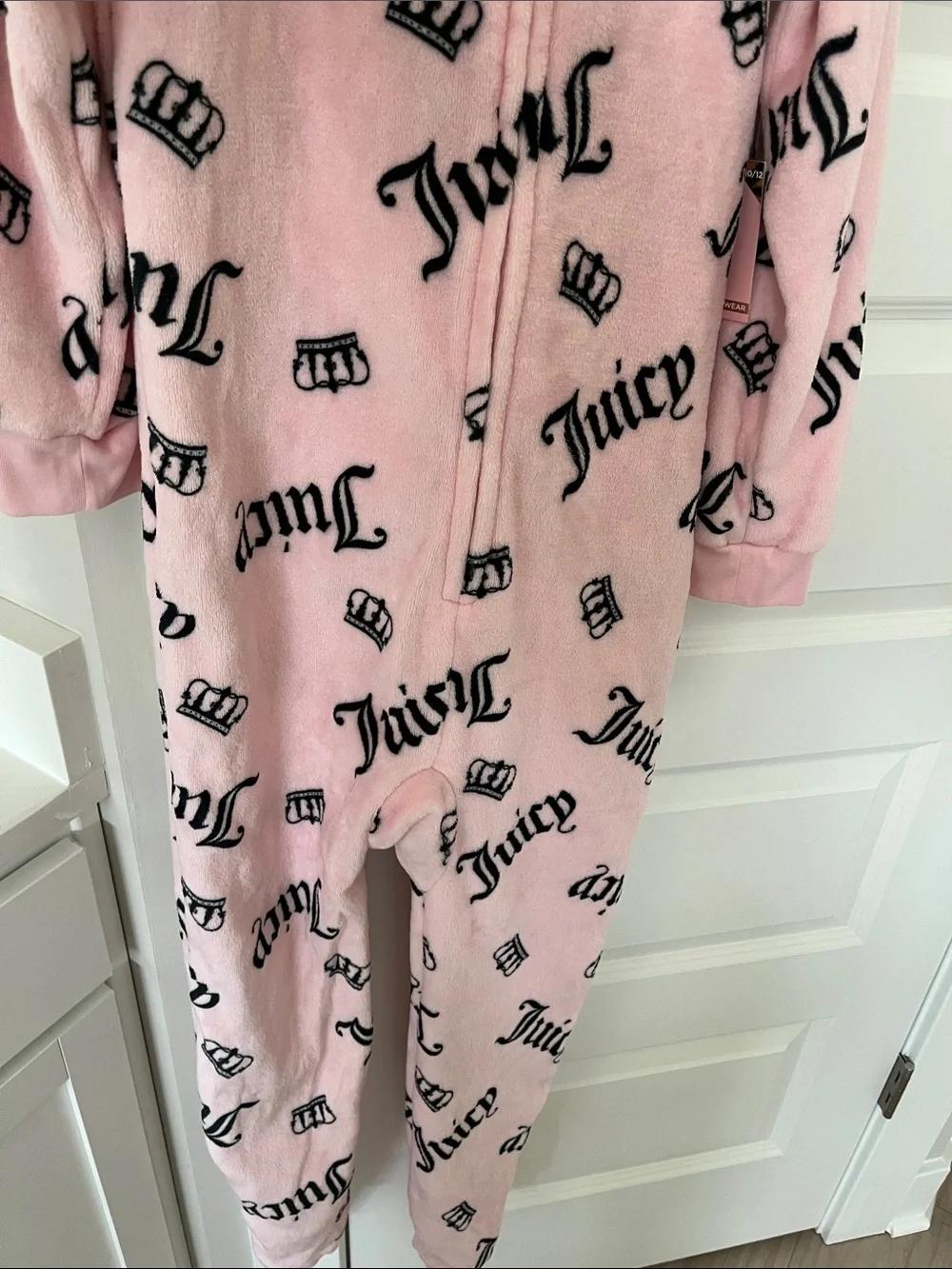 Juicy Couture Pink Plush Logo One-Piece